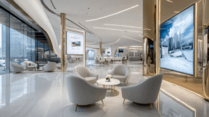 Signage numérique pour agences immobilières